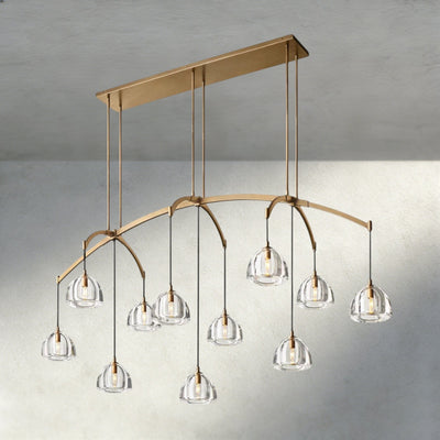 Hemispher Linear Chandelier - Cyran Lamps