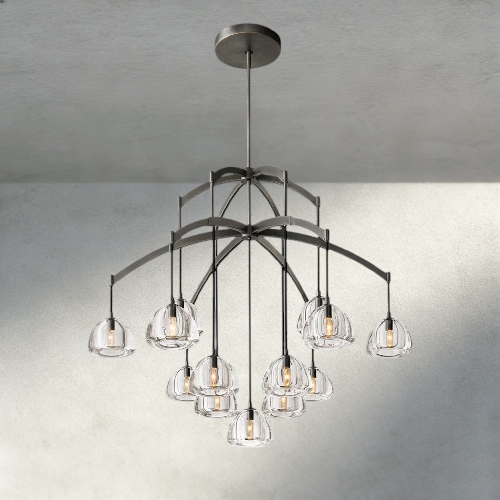 Hemispher Round Chandelier - Cyran Lamps