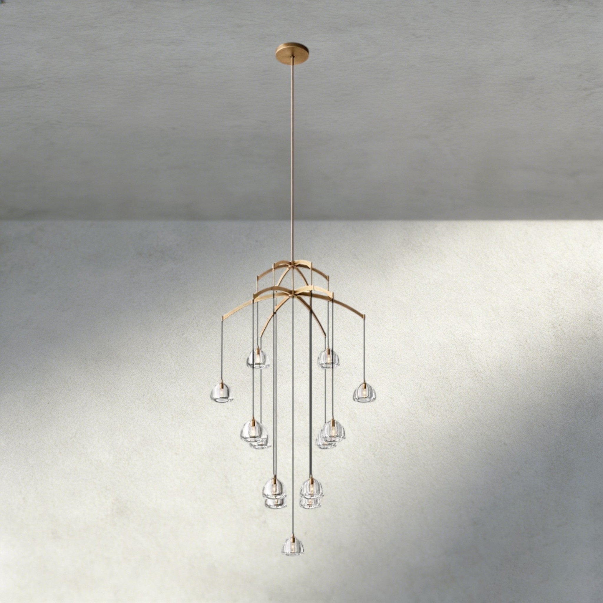 Hemispher Round Chandelier - Cyran Lamps