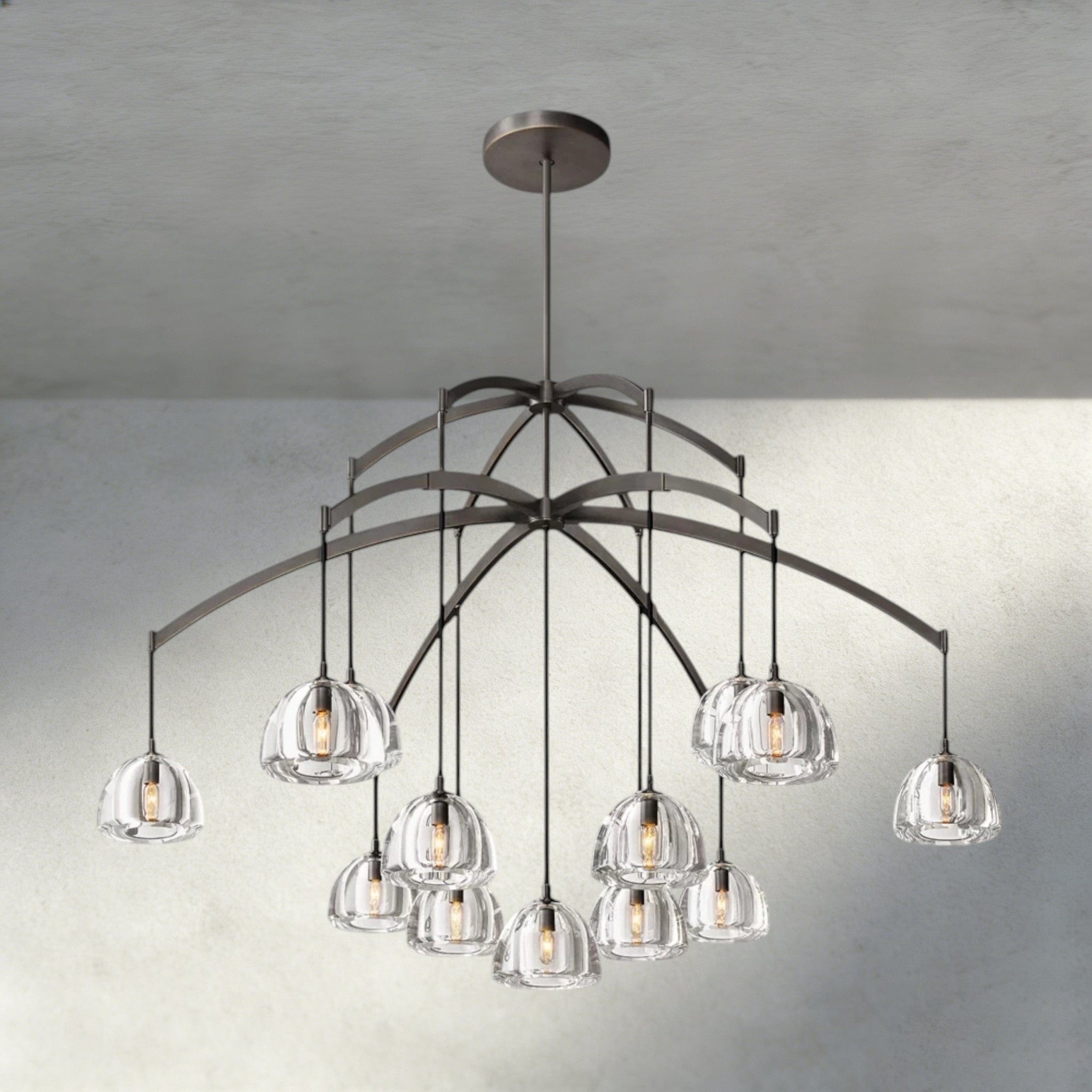 Hemispher Round Chandelier - Cyran Lamps