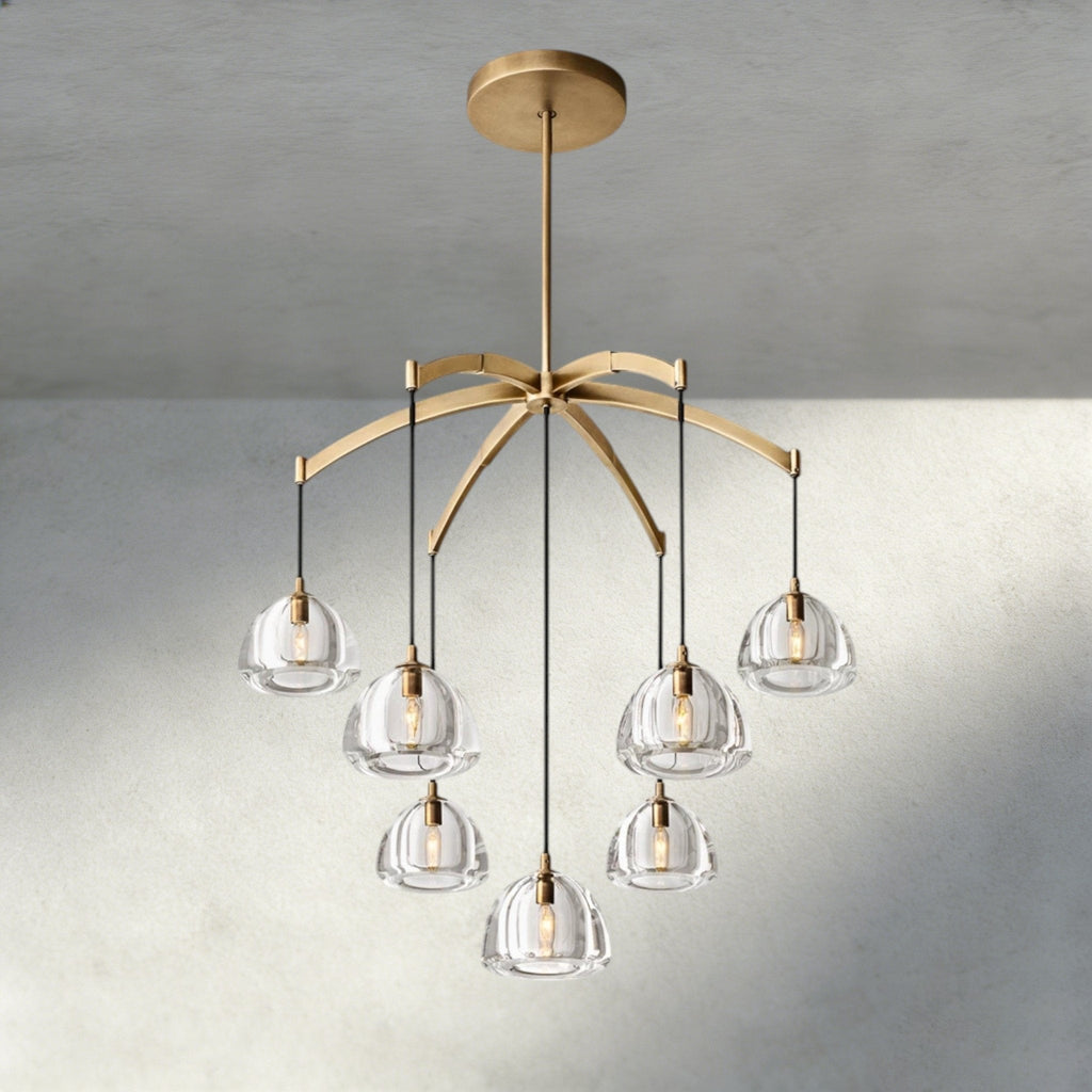Hemispher Round Chandelier - Cyran Lamps