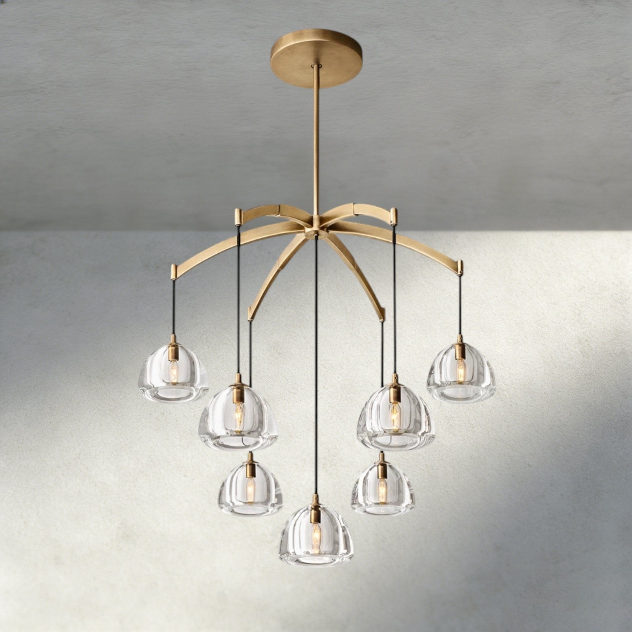Hemispher Round Chandelier - Cyran Lamps