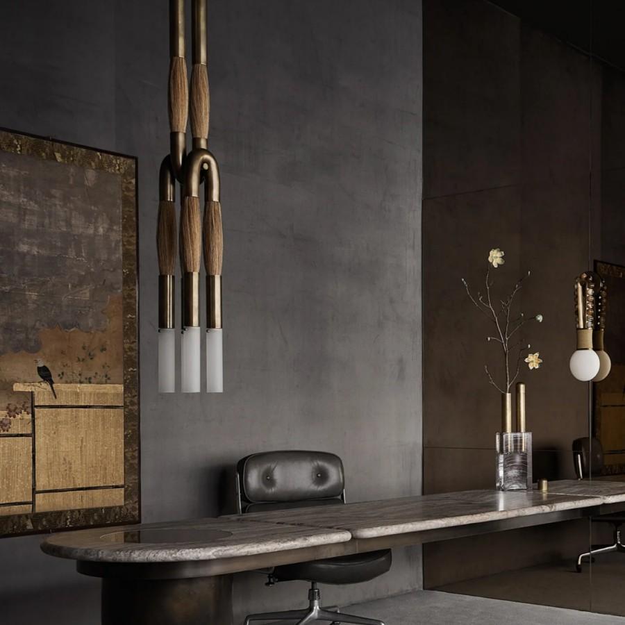Horsehair Pendant - Cyran Lamps