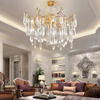Icicle Crystal Luxury Branch Chandelier - Cyran Lamps
