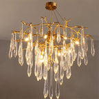 Icicle Crystal Luxury Branch Chandelier - Cyran Lamps