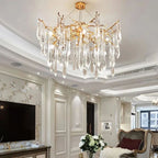 Icicle Crystal Luxury Branch Chandelier - Cyran Lamps