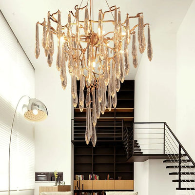 Icicle Crystal Luxury Branch Chandelier - Cyran Lamps