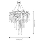 Icicle Crystal Luxury Branch Chandelier - Cyran Lamps