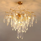 Icicle Crystal Luxury Branch Chandelier - Cyran Lamps