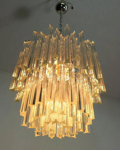 Murano Glass Chandelier – Transparent