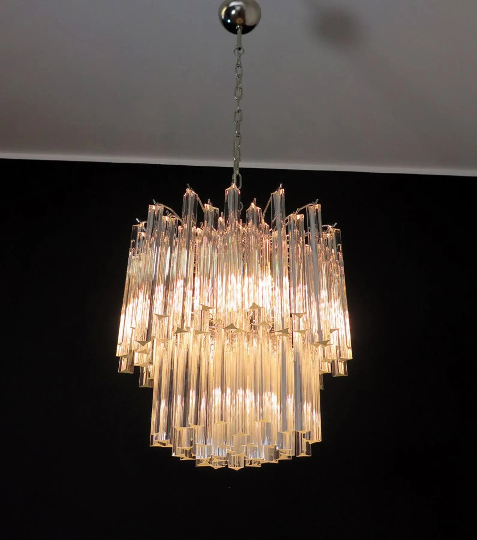 Murano Glass Chandelier – Transparent