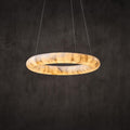 Keren Calcite Curve Ring Chandelier - Cyran Lamps