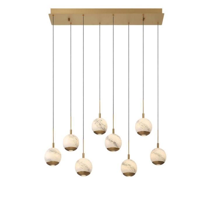 Kimma Lights Linear LED Chandelier - Cyran Lamps