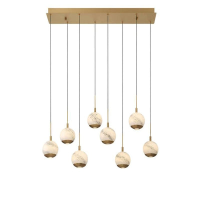 Kimma Lights Linear LED Chandelier - Cyran Lamps