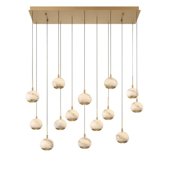Kimma Lights Linear LED Chandelier - Cyran Lamps