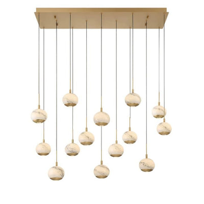 Kimma Lights Linear LED Chandelier - Cyran Lamps