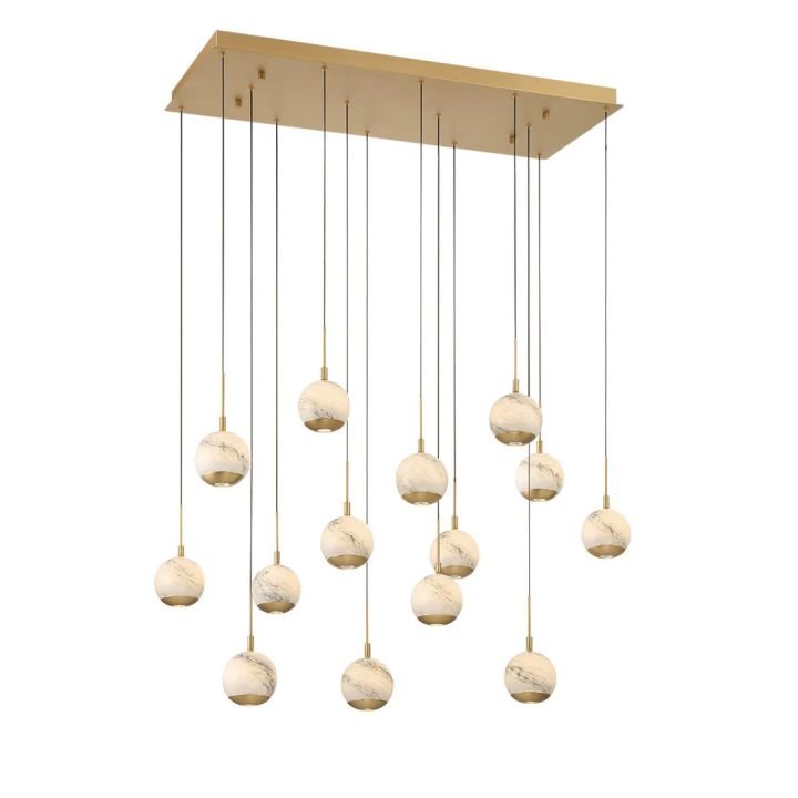 Kimma Lights Linear LED Chandelier - Cyran Lamps