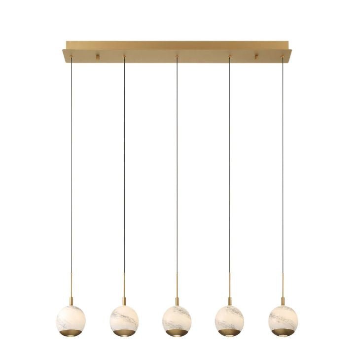 Kimma Lights Linear LED Chandelier - Cyran Lamps