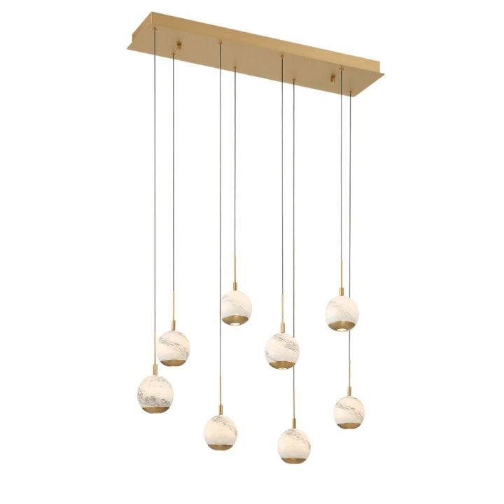 Kimma Lights Linear LED Chandelier - Cyran Lamps