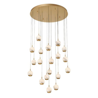 Kimma Lights Round LED Chandelier - Cyran Lamps