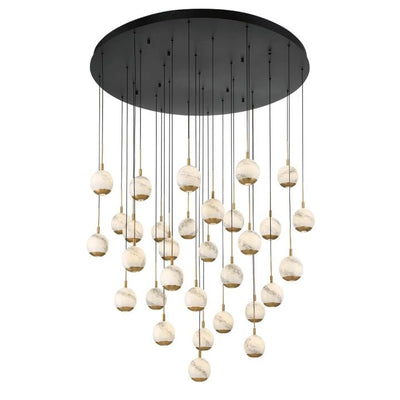 Kimma Lights Round LED Chandelier - Cyran Lamps