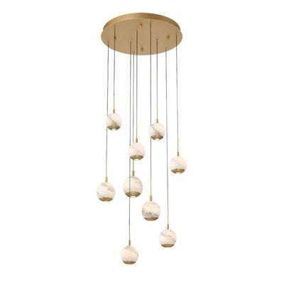 Kimma Lights Round LED Chandelier - Cyran Lamps