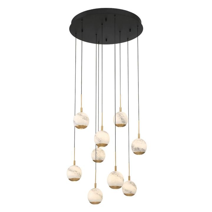 Kimma Lights Round LED Chandelier - Cyran Lamps