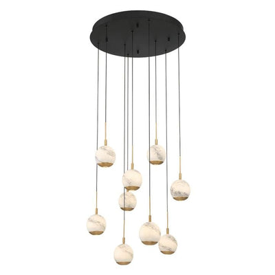 Kimma Lights Round LED Chandelier - Cyran Lamps