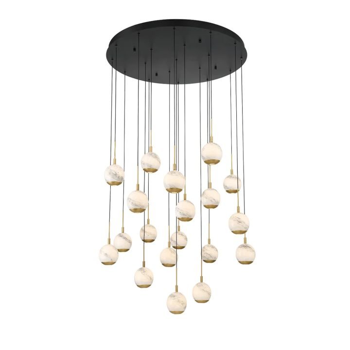 Kimma Lights Round LED Chandelier - Cyran Lamps