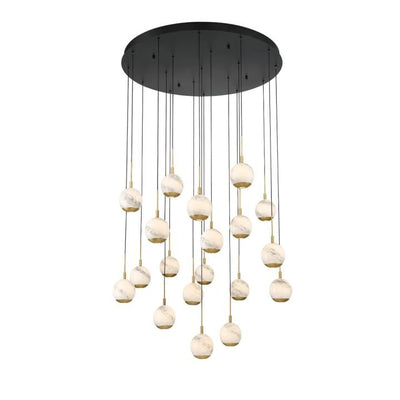 Kimma Lights Round LED Chandelier - Cyran Lamps