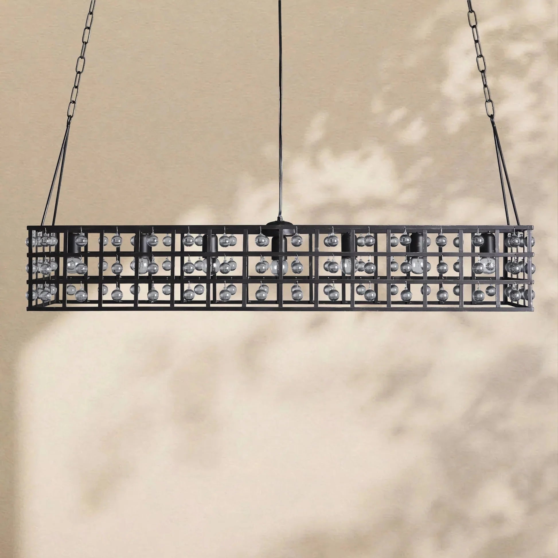 La Cage Rectangular Chandelier - Cyran Lamps