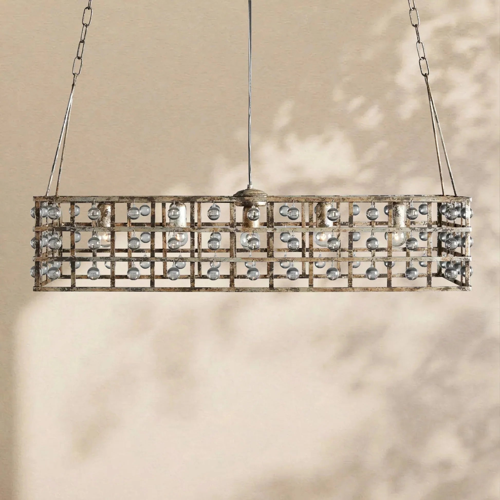 La Cage Rectangular Chandelier - Cyran Lamps