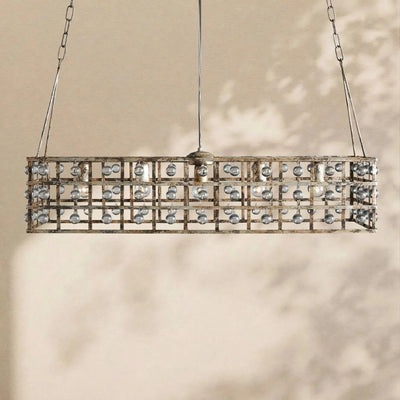 La Cage Rectangular Chandelier - Cyran Lamps