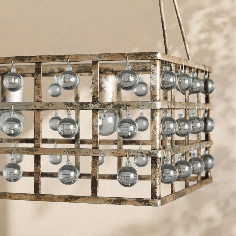 La Cage Rectangular Chandelier - Cyran Lamps