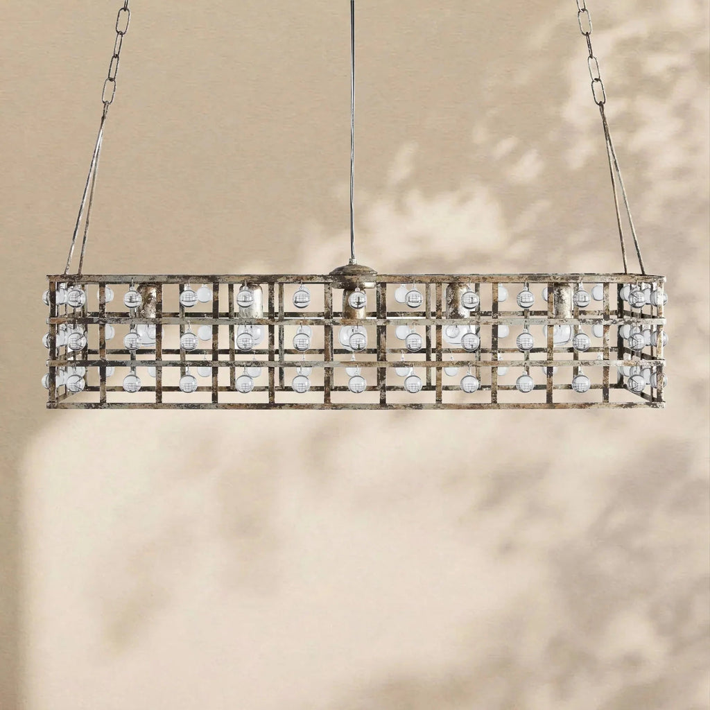 La Cage Rectangular Chandelier - Cyran Lamps
