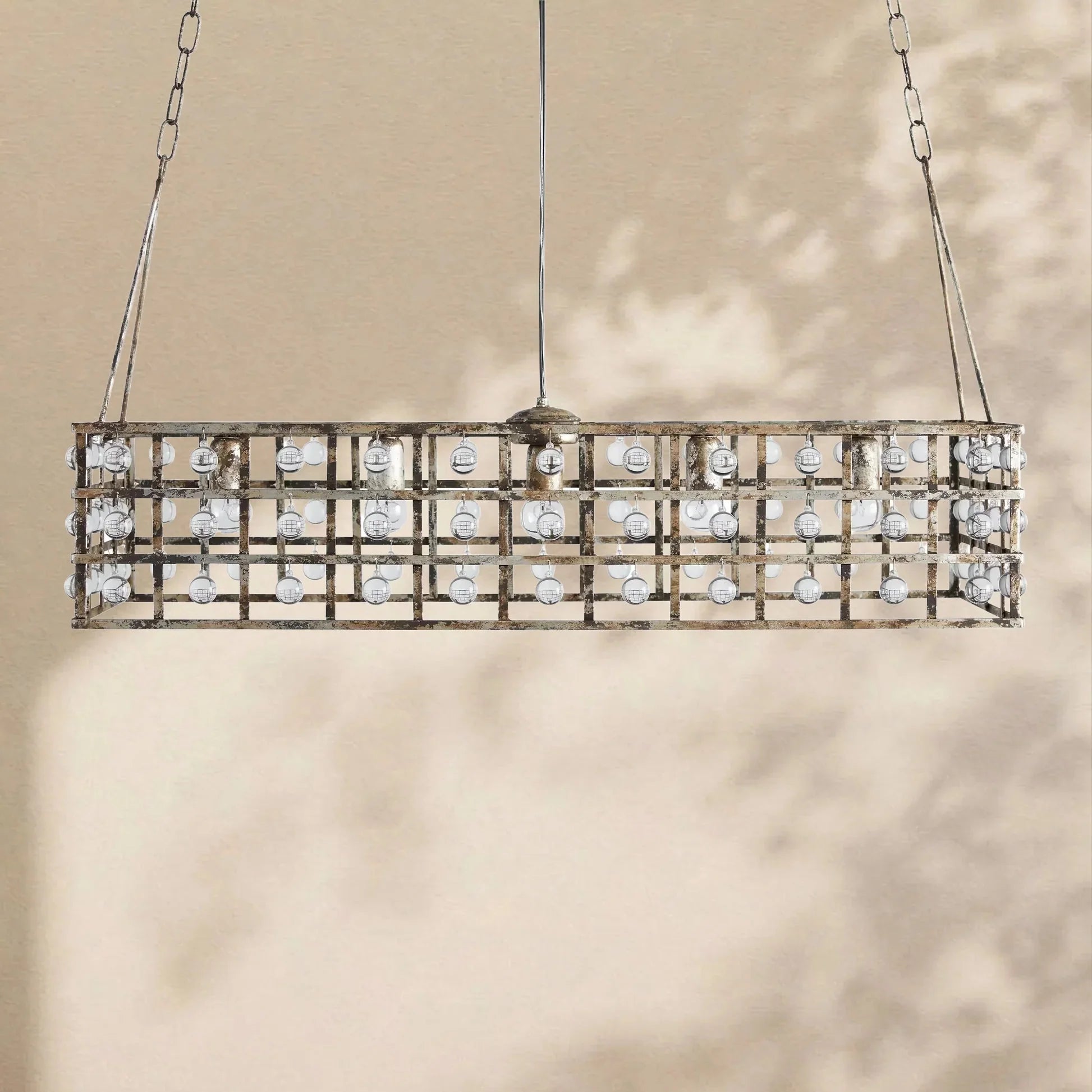 La Cage Rectangular Chandelier - Cyran Lamps