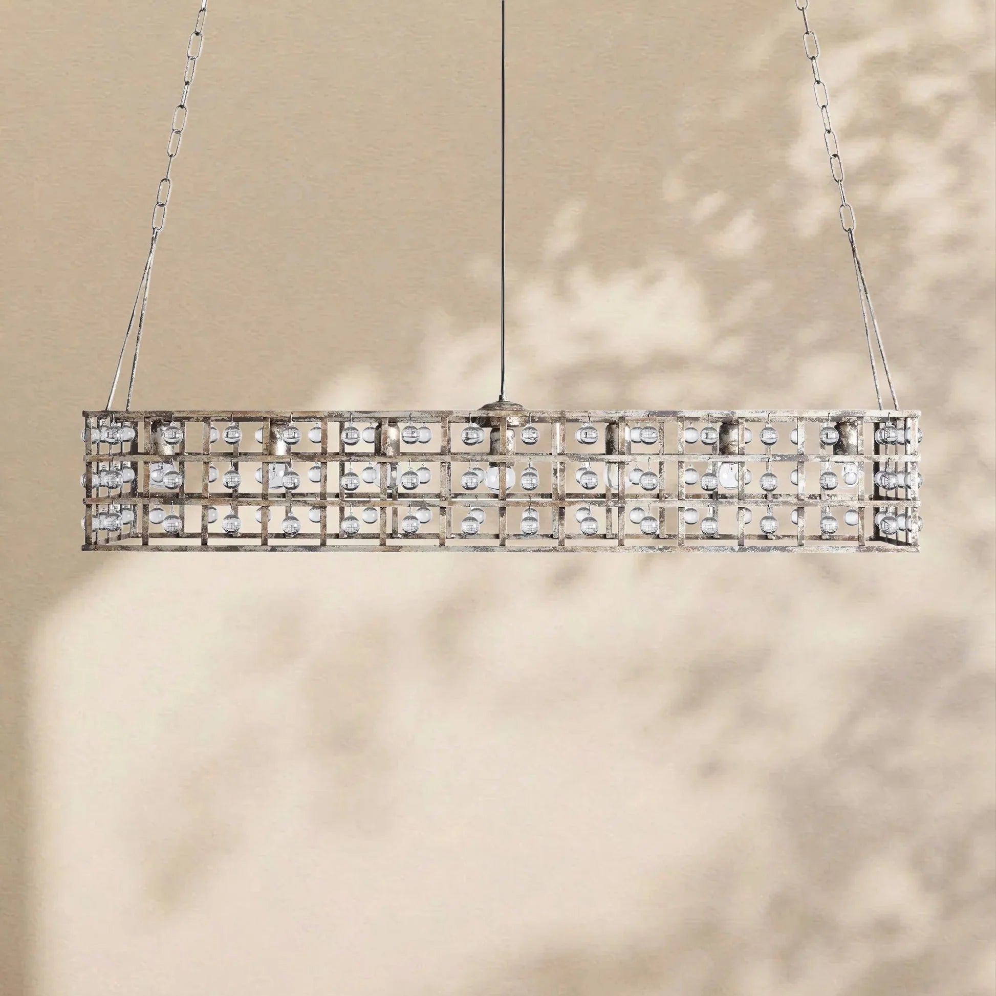 La Cage Rectangular Chandelier - Cyran Lamps
