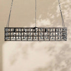 La Cage Rectangular Chandelier - Cyran Lamps