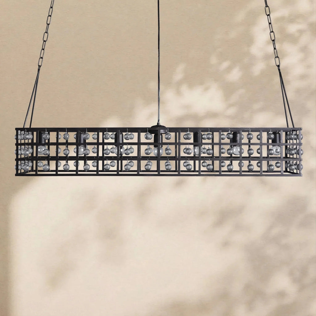 La Cage Rectangular Chandelier - Cyran Lamps