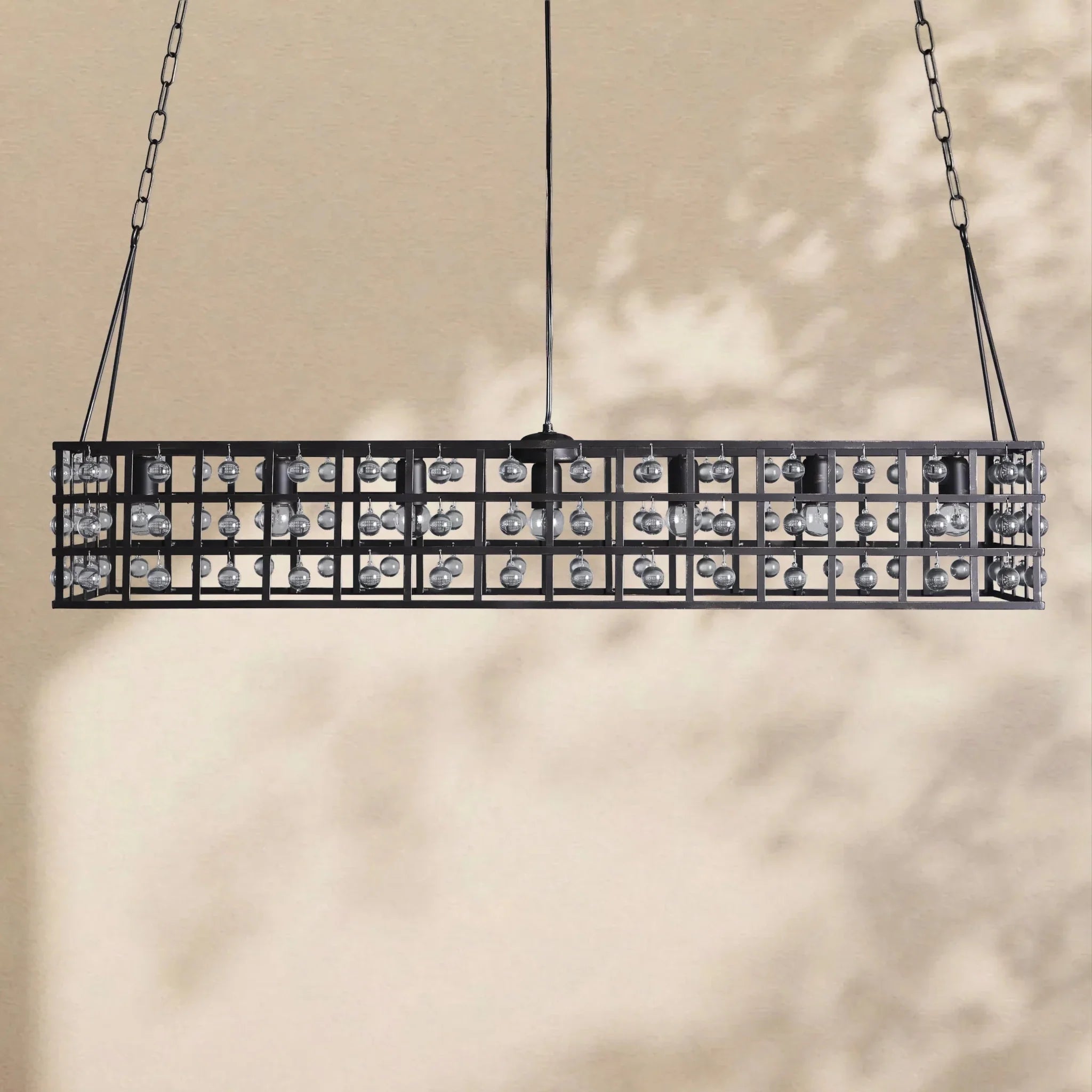 La Cage Rectangular Chandelier - Cyran Lamps