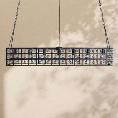 La Cage Rectangular Chandelier - Cyran Lamps