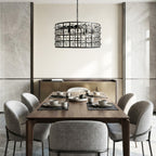 La Cage Round Chandelier 6/8/12 Light - Cyran Lamps