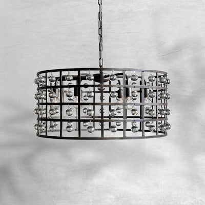 La Cage Round Chandelier 6/8/12 Light - Cyran Lamps
