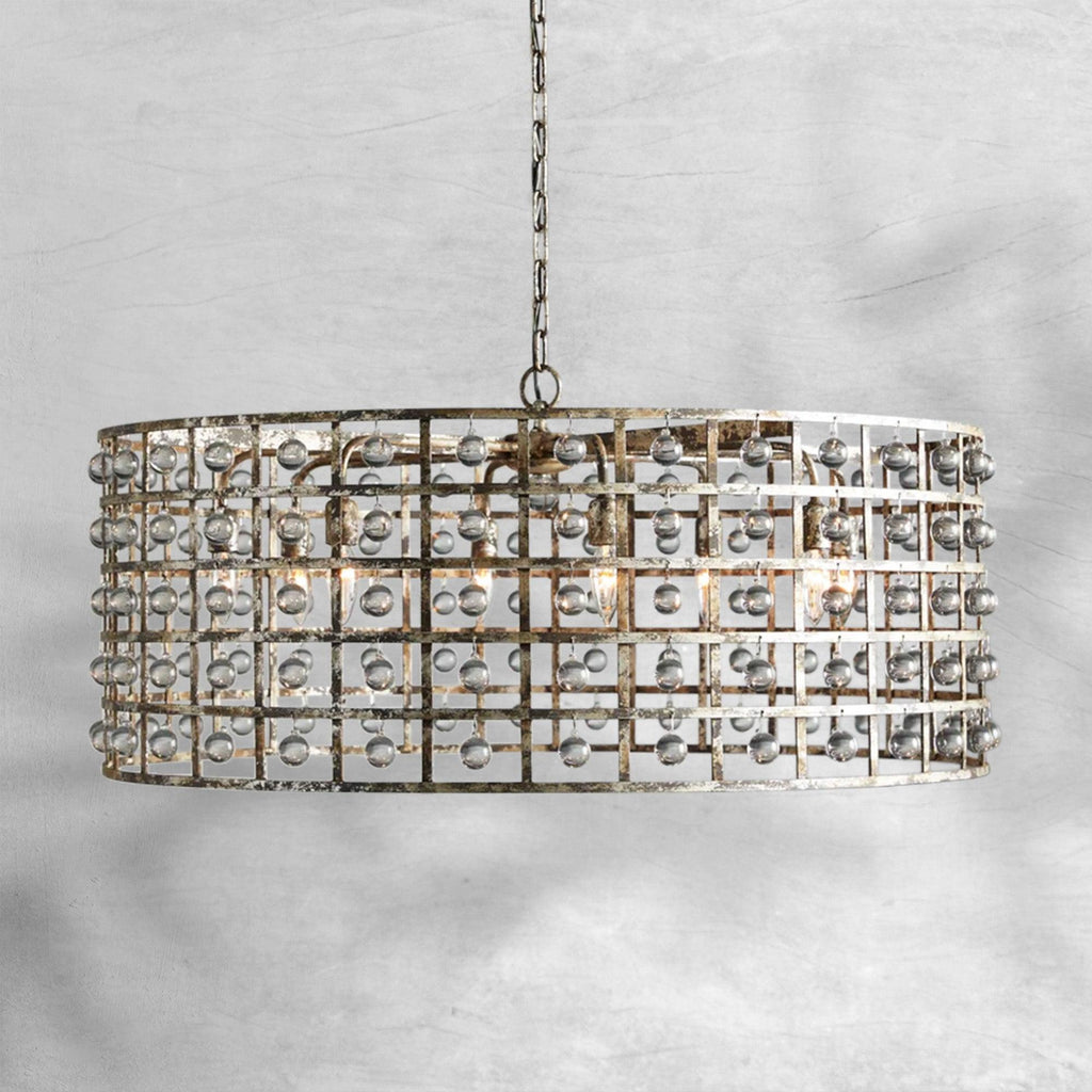 La Cage Round Chandelier 6/8/12 Light - Cyran Lamps