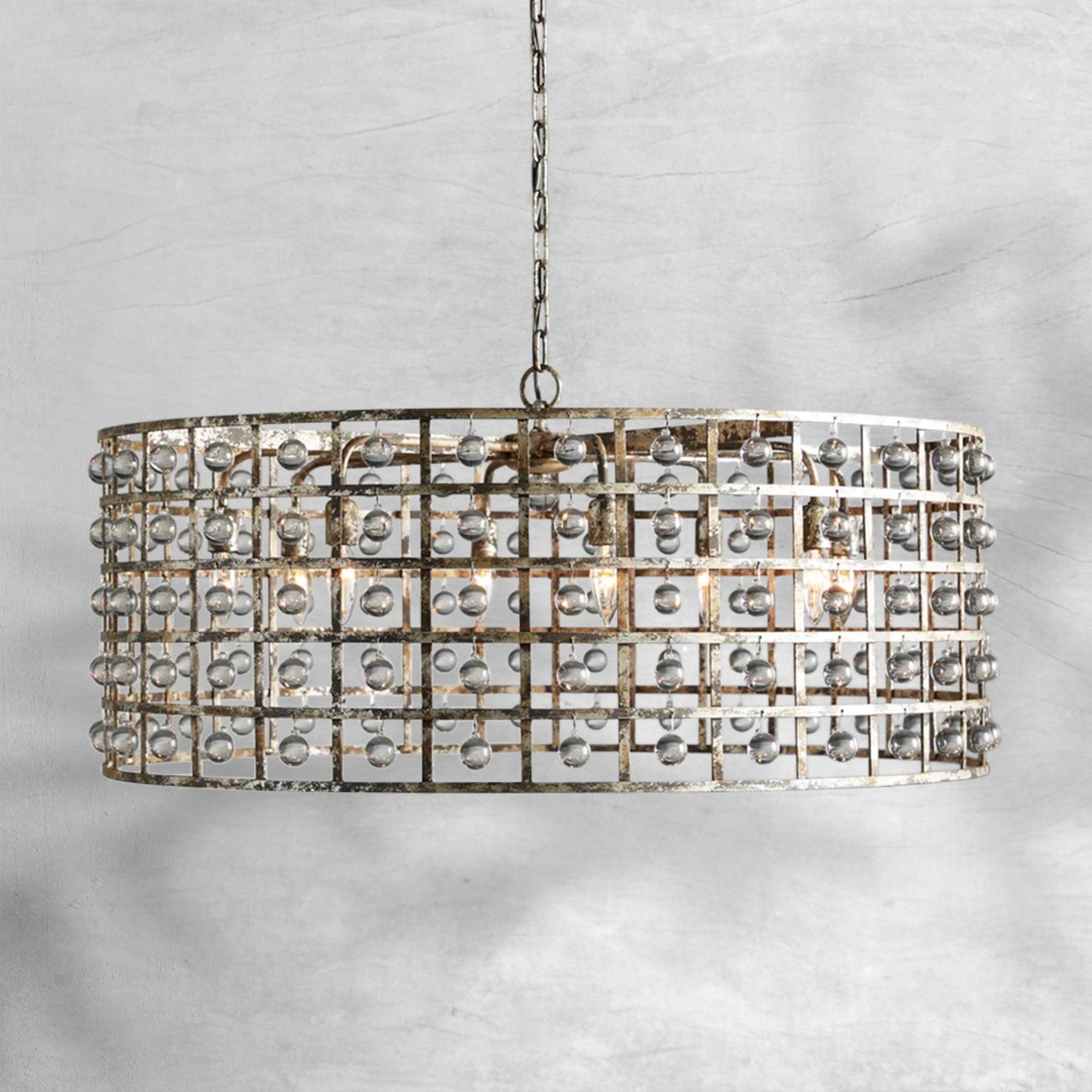 La Cage Round Chandelier 6/8/12 Light - Cyran Lamps
