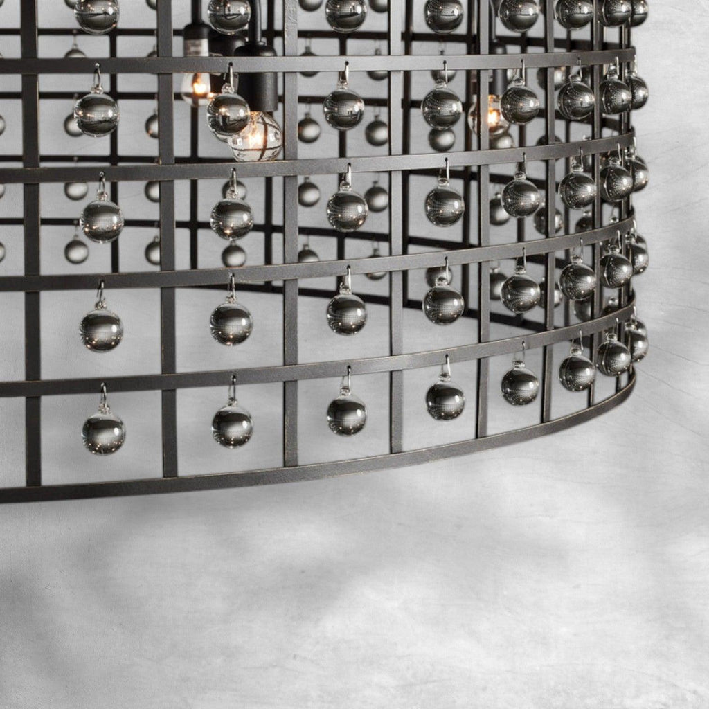 La Cage Round Chandelier 6/8/12 Light - Cyran Lamps