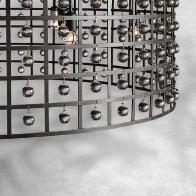 La Cage Round Chandelier 6/8/12 Light - Cyran Lamps
