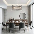 La Cage Round Chandelier 6/8/12 Light - Cyran Lamps