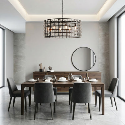 La Cage Round Chandelier 6/8/12 Light - Cyran Lamps