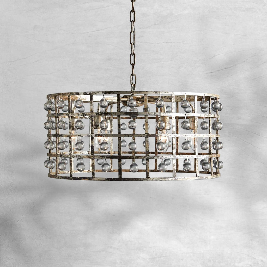 La Cage Round Chandelier 6/8/12 Light - Cyran Lamps